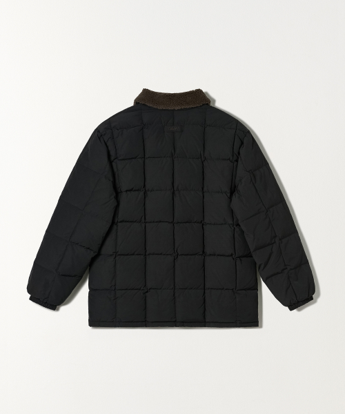 FUR COLLAR DOWN JUMPER BLACK