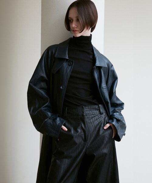 UNISEX LATCH COLLAR TRENCH COAT