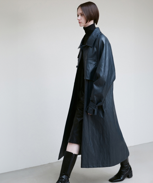 UNISEX LATCH COLLAR TRENCH COAT