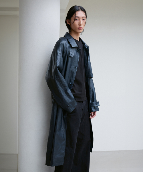 UNISEX LATCH COLLAR TRENCH COAT