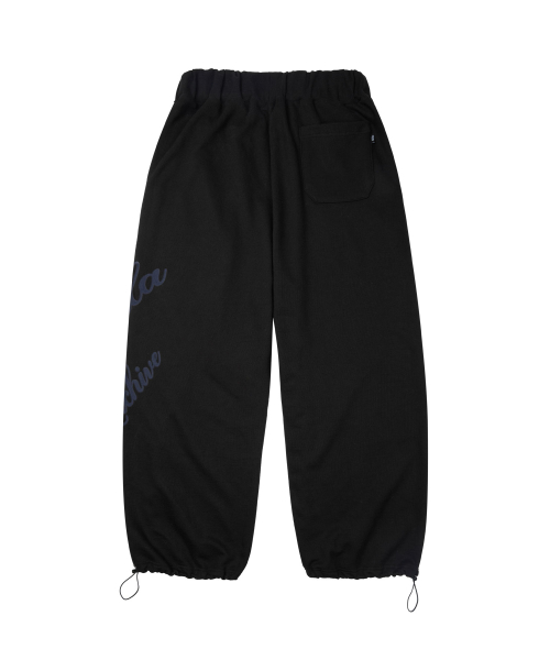 LETTERING LOGO SWEATPANTS_BK