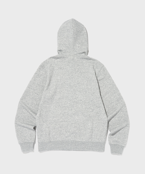 Худи на молнии с большим логотипом Normal Grey