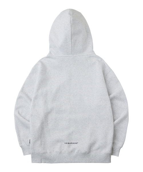 Базовый худи на молнии (White Melange)
