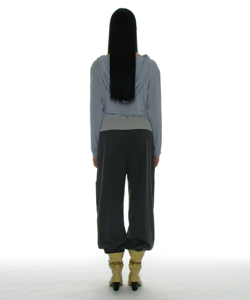 Свободные слаксы на завязках Gray
