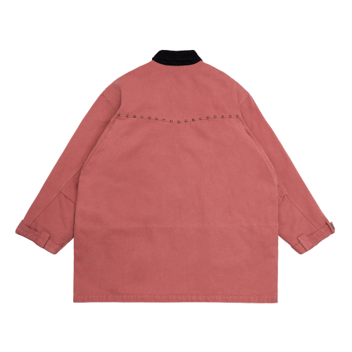 STUD WORK COAT PINK