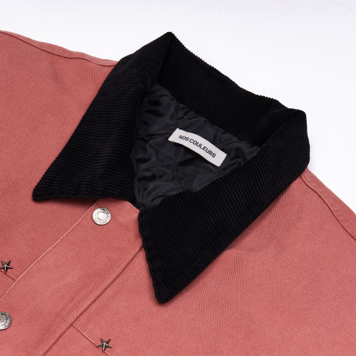 STUD WORK COAT PINK