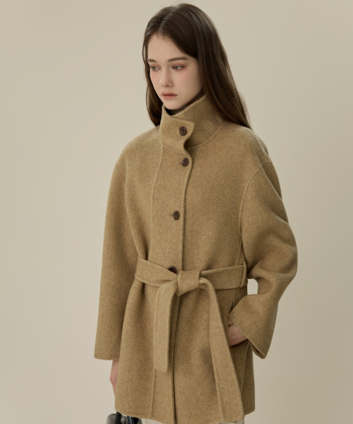 Handmade Wool Half Robe Coat_3Color