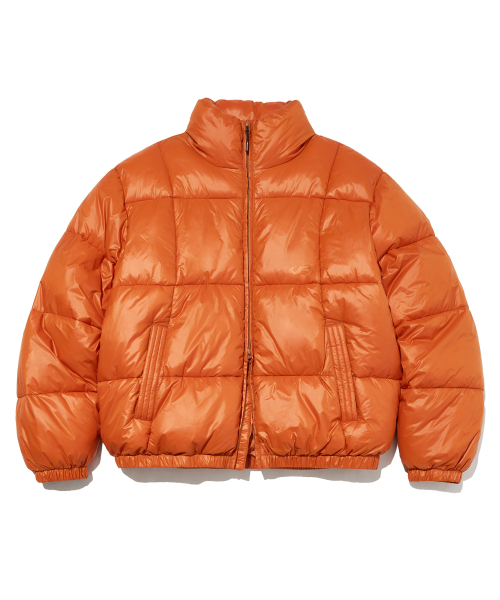 Глянцевый пуховик Dew (Orange)