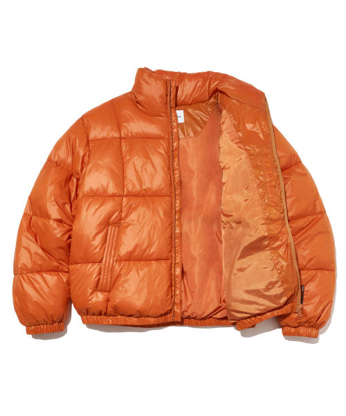 Глянцевый пуховик Dew (Orange)