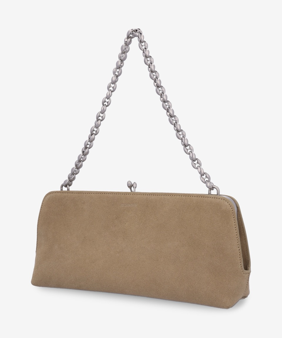 ★Jil Sander★ Small Goji Suede Chain Tote Bag Khaki J07WD00 MUSINSA | JIL SANDER Small Goji Suede Chain Tote Bag - Khaki