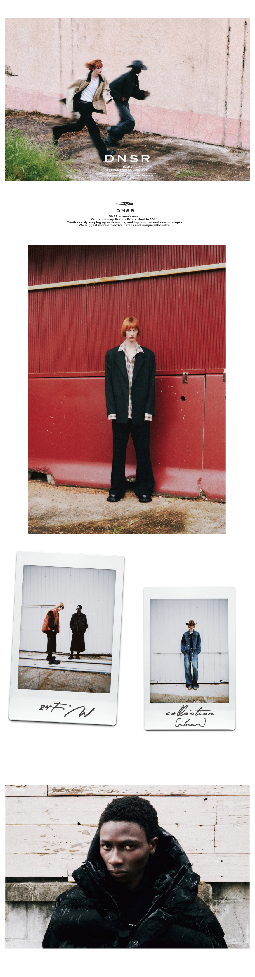 MUSINSA | DNSR Multi-pleated wide slacks charcoal