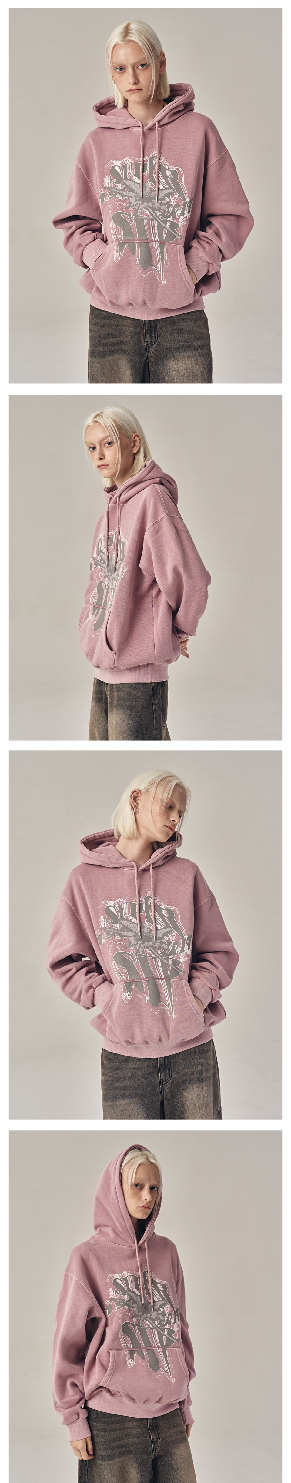 パーカー・フーディ SUPERSUB tornado hoodie pigment pink W3EPGIW2EG MUSINSA公式 | SUPERSUB Tornado Hoodie - Pigment Pink