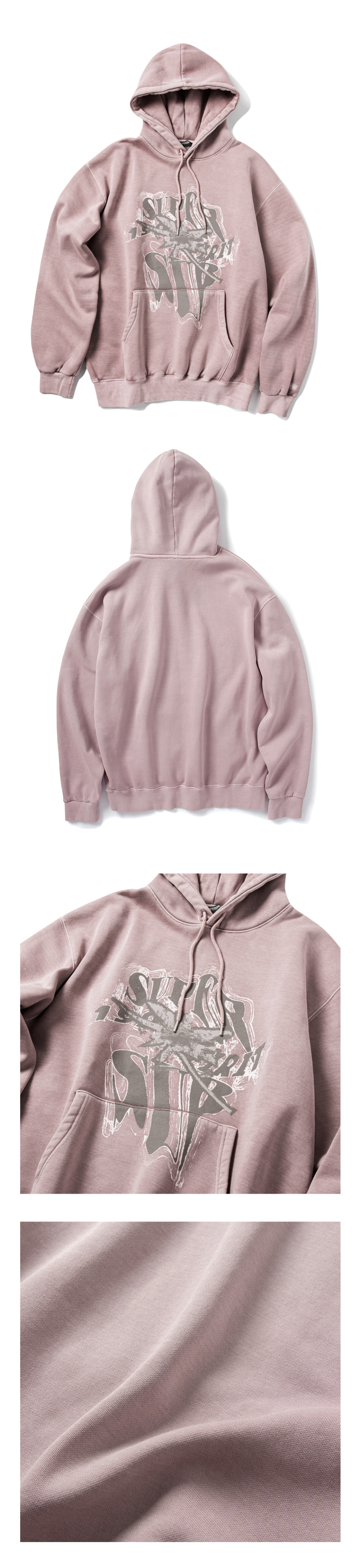 MUSINSA公式 | SUPERSUB Tornado Hoodie - Pigment Pink