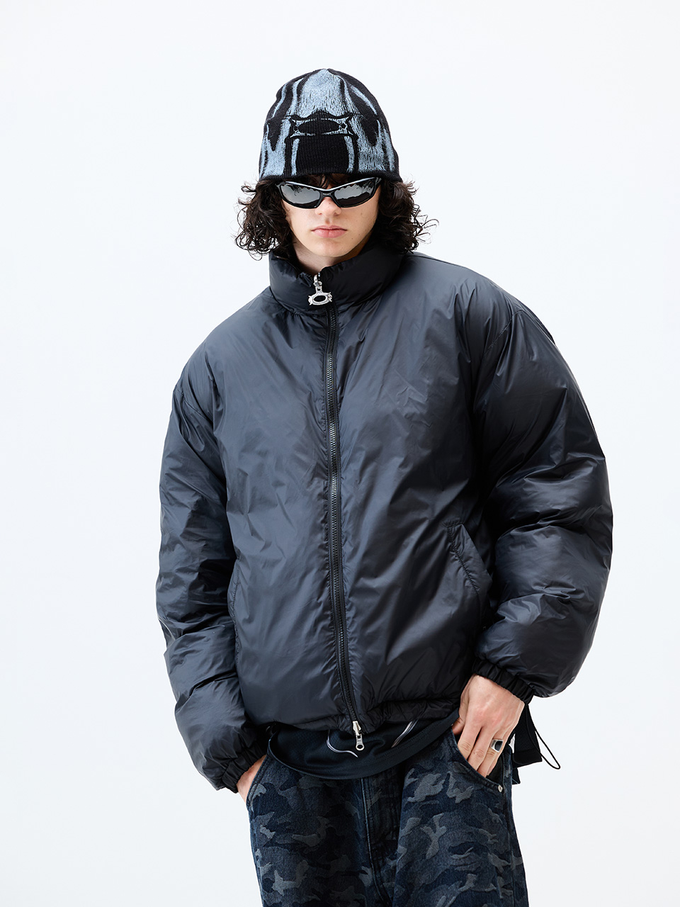 CRITICのCOLOR BLOCK REVERSIBLE PADDING JUMPER 크리틱(CRITIC) COLOR BLOCK REVERSIBLE PADDING JUMPER BLACK