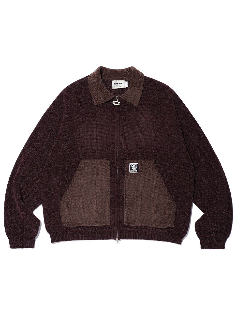 크리틱(CRITIC) WORK JACKET KNIT ZIP UP PURPLE - 사이즈 & 후기 | 무신사