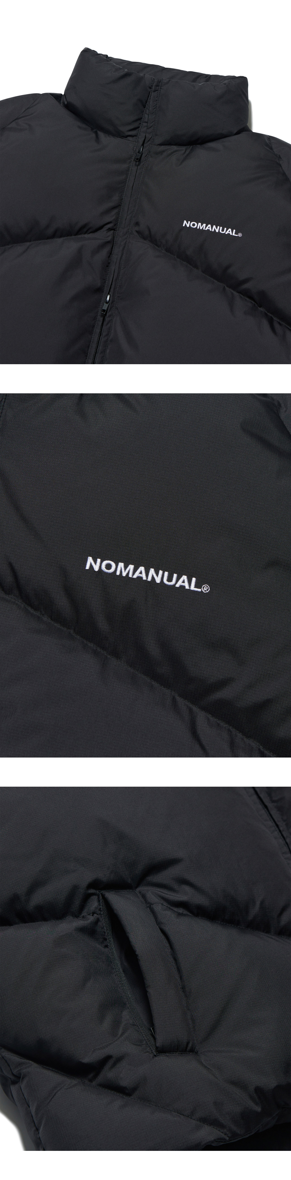 ★NOMANUAL★SKADI DUCK DOWN★ MUSINSA | NOMANUAL (23FW)SKADI DUCK DOWN - GLOSSY BLACK