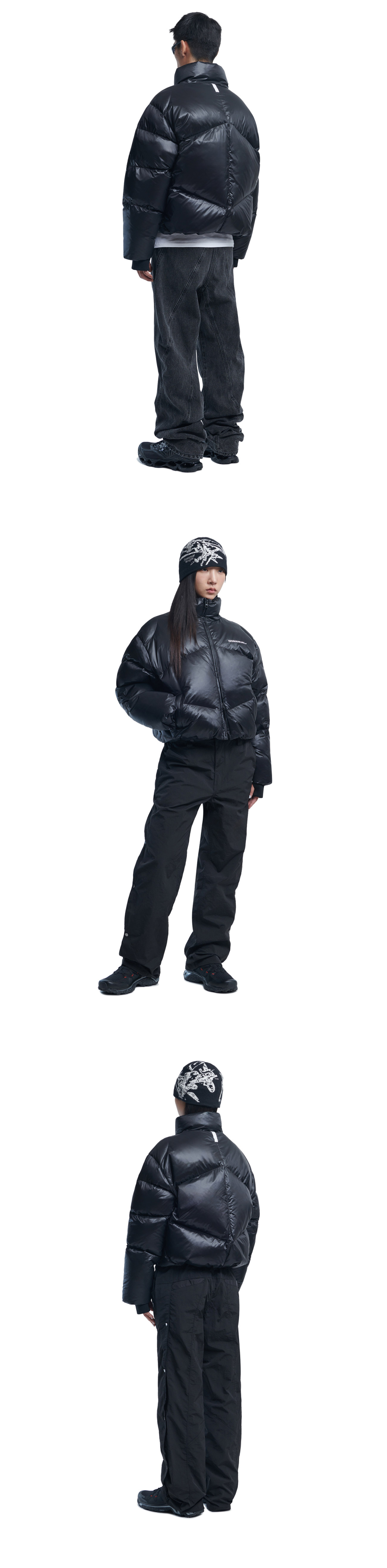 ★NOMANUAL★SKADI DUCK DOWN★ MUSINSA | NOMANUAL (23FW)SKADI DUCK DOWN - GLOSSY BLACK