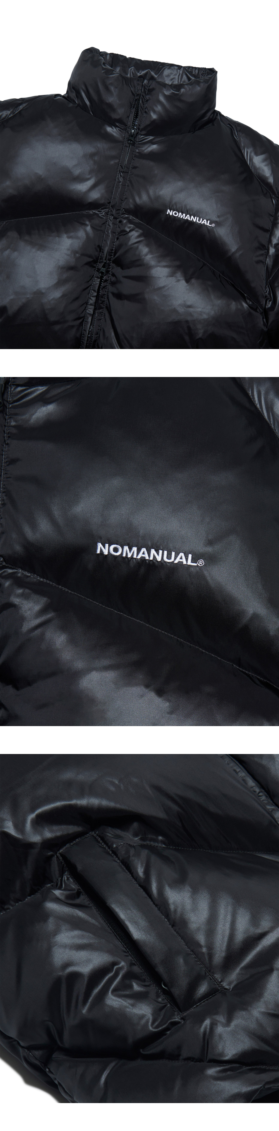 MUSINSA | NOMANUAL SKADI DUCK DOWN - GLOSSY BLACK