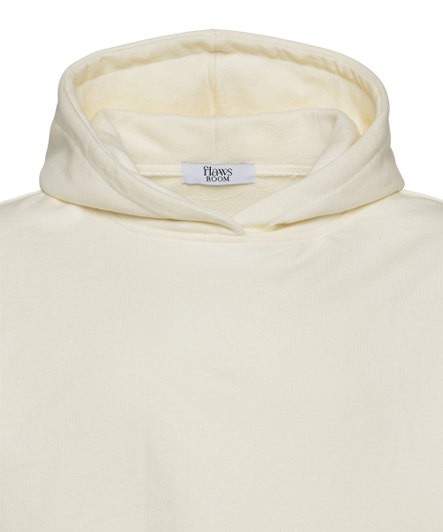 Crop Dyed Hood WHITE