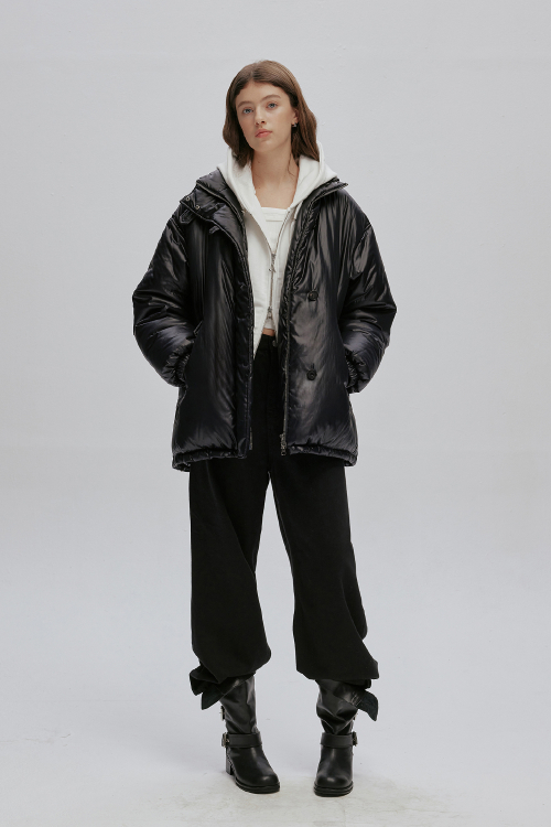 MID-LENGTH DOWN JACKET V2 (BLACK)