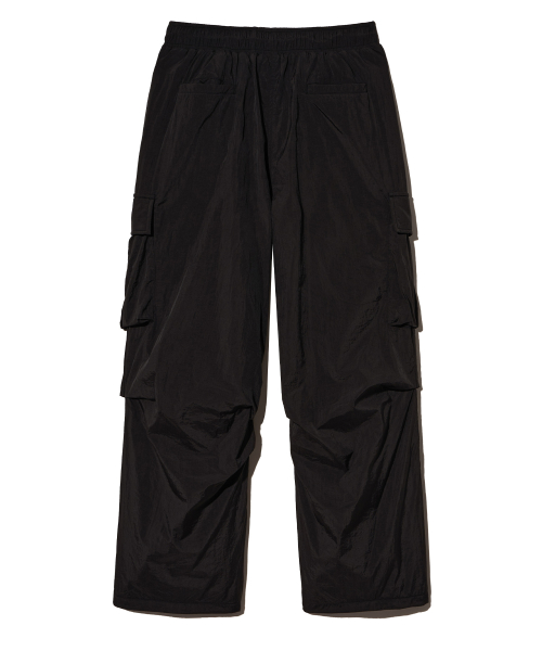 W TAG CARGO PANTS - BLACK
