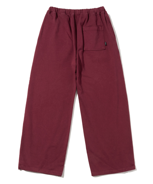 PIGMENT TAG PANTS - BURGUNDY