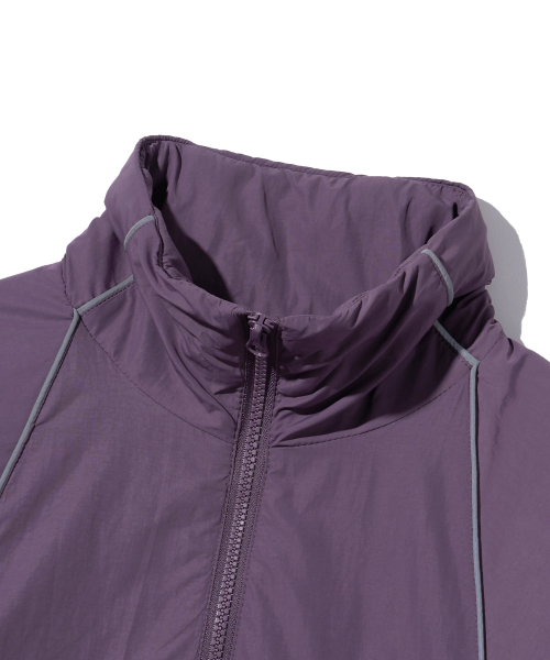 TAG NYLON TRACK JACKET - PURPLE