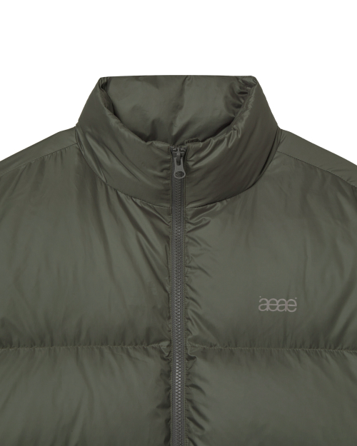 WEB LOGO DOWN JACKET [WARM GREY]