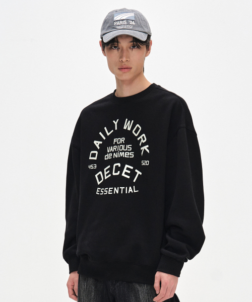 Daily Work Sweatshirts DCMT002WBlack
