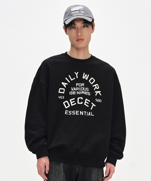 Daily Work Sweatshirts DCMT002WBlack