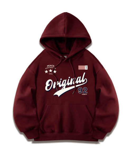 Худи оверсайз One Original 92_Wine