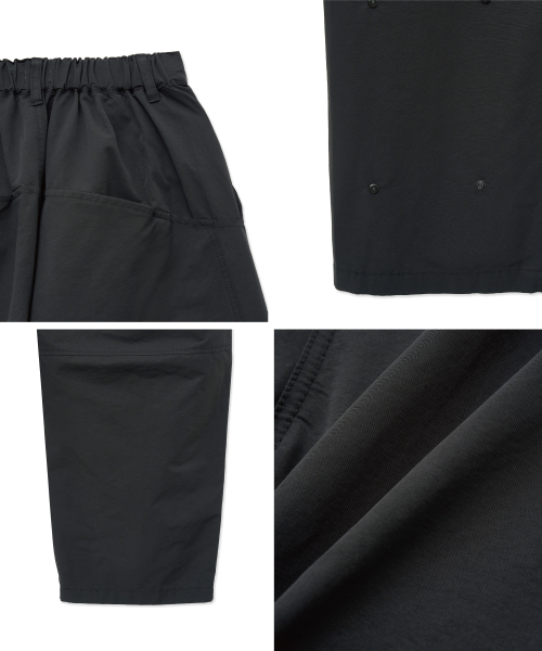 3D широкие объёмные брюки (Black)