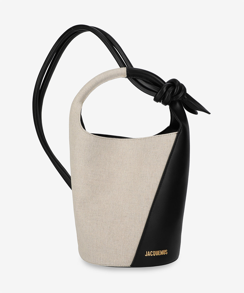 ★JACQUEMUS★ Le Petit Tourni Tote Bag Black Grey 245BA36630 MUSINSA | JACQUEMUS Le Petit Tourni Tote Bag - Black Grey
