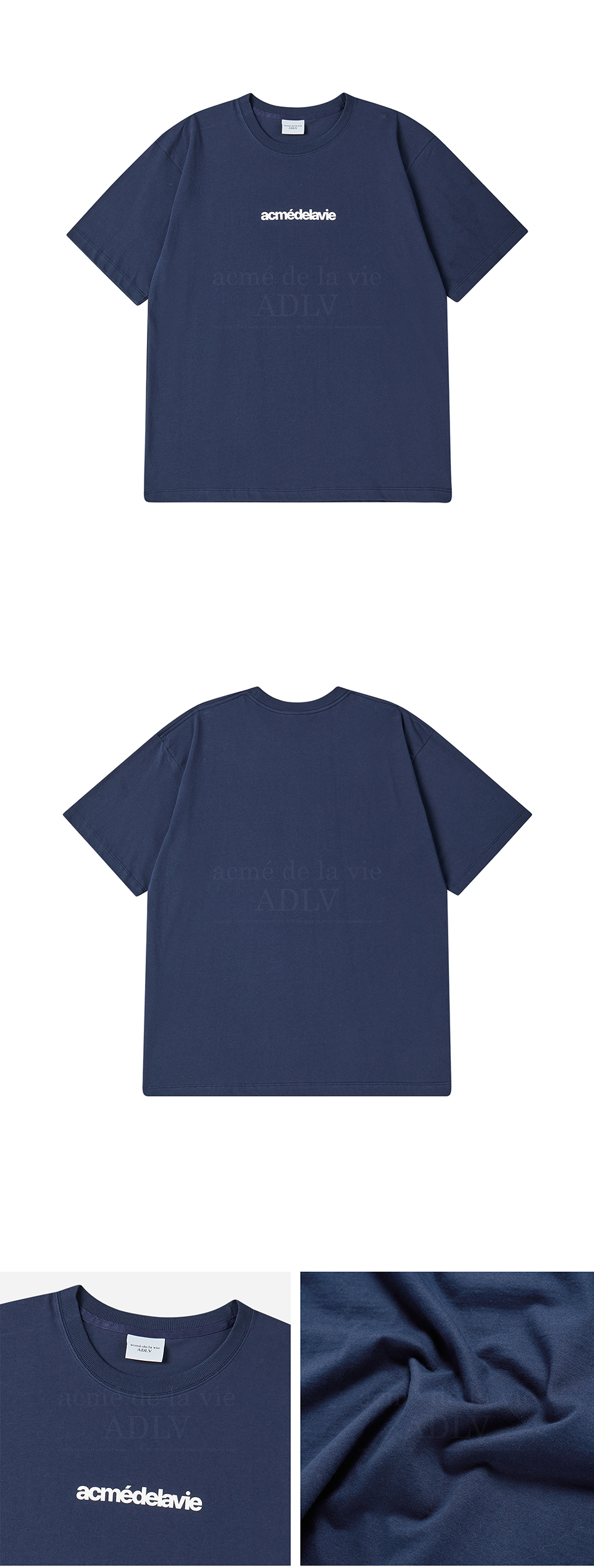 Tシャツ・カットソー ACME DE LA VIE CONNECT LOGO BASIC SHORT SLEEVE T-SHIRT acme de la vie Unisex Script Logo Printing Short Sleeve Tee