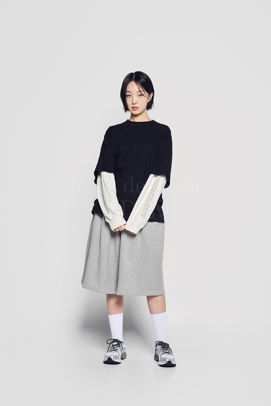 アクメドラビ★UNI_DOUBLE LAYER WAFFLE LONG SLEEVE_2色 MUSINSA | acmé de la vie DOUBLE LAYER WAFFLE LONG SLEEVE
