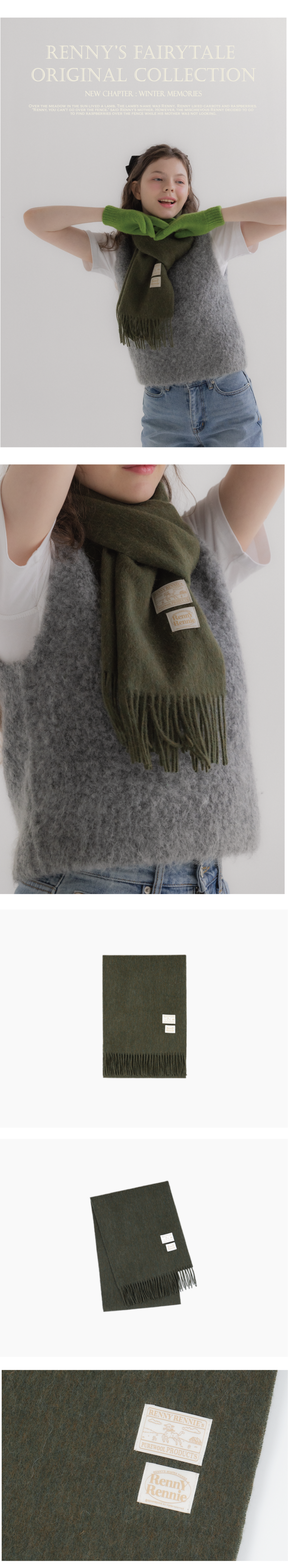 ☆人気☆【RENNYRENNIE】☆PREMIUM PURE WOOL 100 MUFFLE.R☆ ☆人気☆【RENNYRENNIE】☆PREMIUM PURE WOOL 100 MUFFLE.R