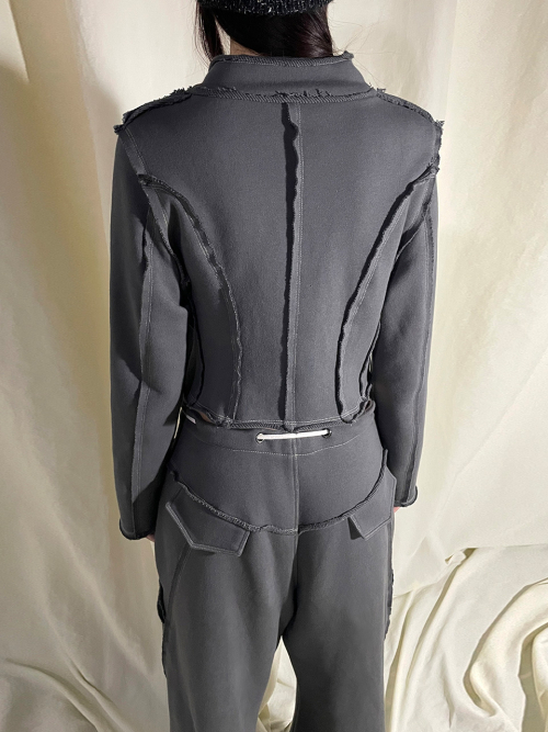RAW SEAM TRACK JACKET