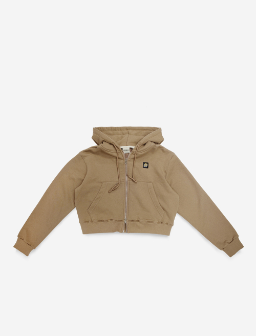 Onda Hooded Zip Up Cocoa
