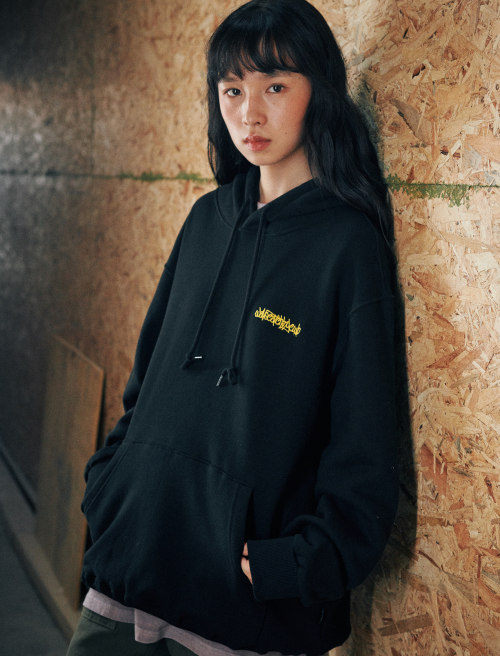 Ziii Print Hoodie Black