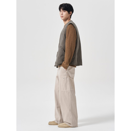 Утепленный жилет из хлопка Khaki