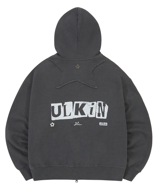 Худи Ulkin X Yerin Lee Calm Water_Charcoal