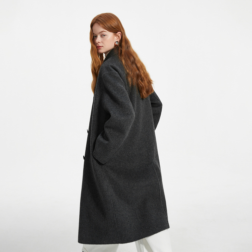 WD_Double breasted woolen coat_GRAY
