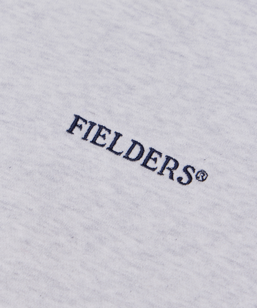 LOGO DAMAGED SWEAT SHIRTS WHITE MELANGE