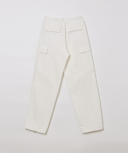 PARACHUTE COTTON PANTS WHITE
