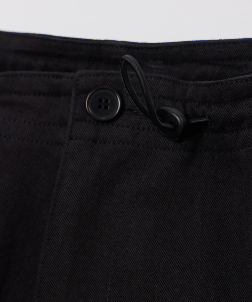 PARACHUTE COTTON PANTS BLACK