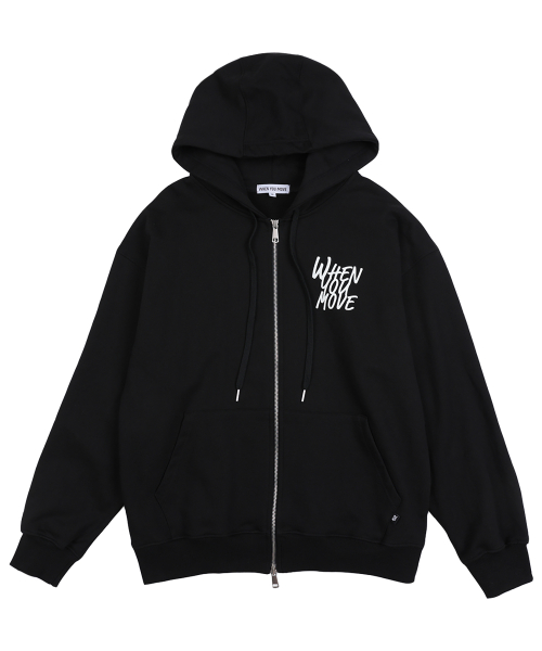 Худи на молнии Art Logo Two Tuck Black