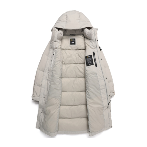 N244UDW860 Caiman Pro длинный пуховик AGATE GREY