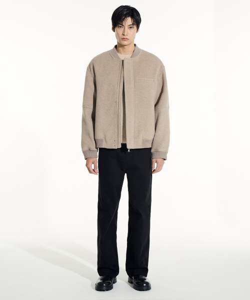 Шерстяной бомбер (Beige)