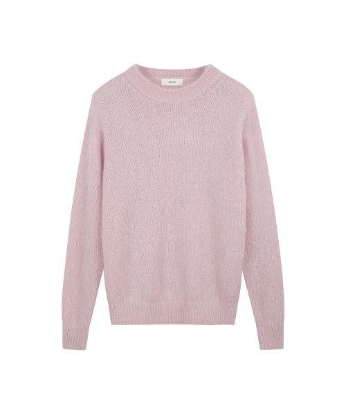 Круглый джемпер из мохера (Pink)