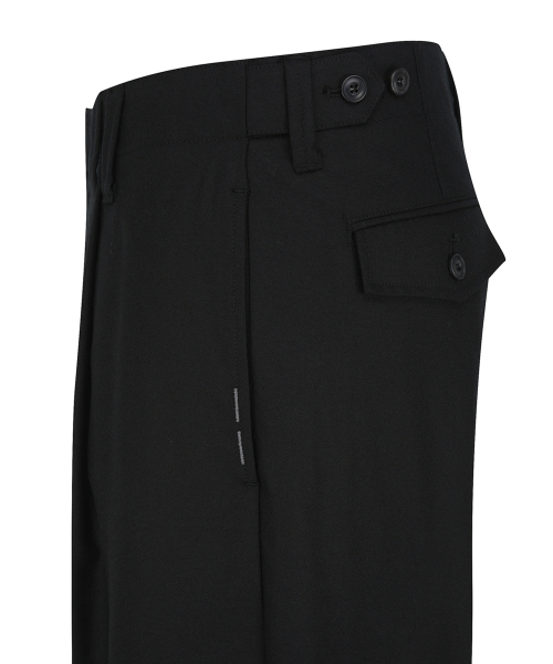 Свободные шерстяные брюки (Black)